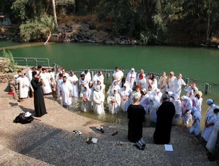 Exact baptism site of Jesus