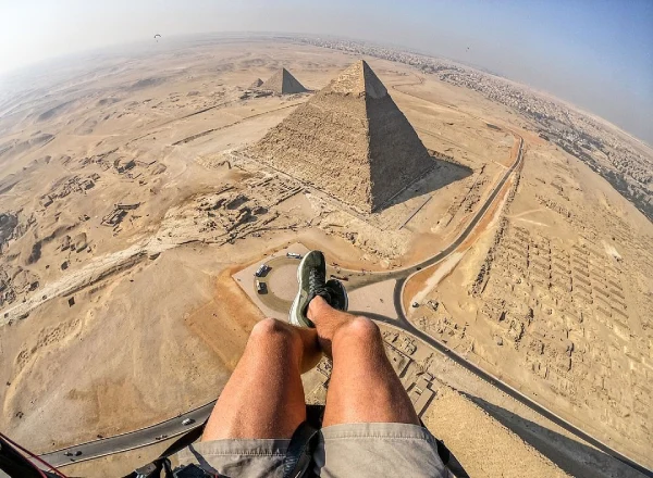 Paramotor flying