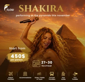 4-Day Cairo Short Break with Shakira Concert (November 2026)