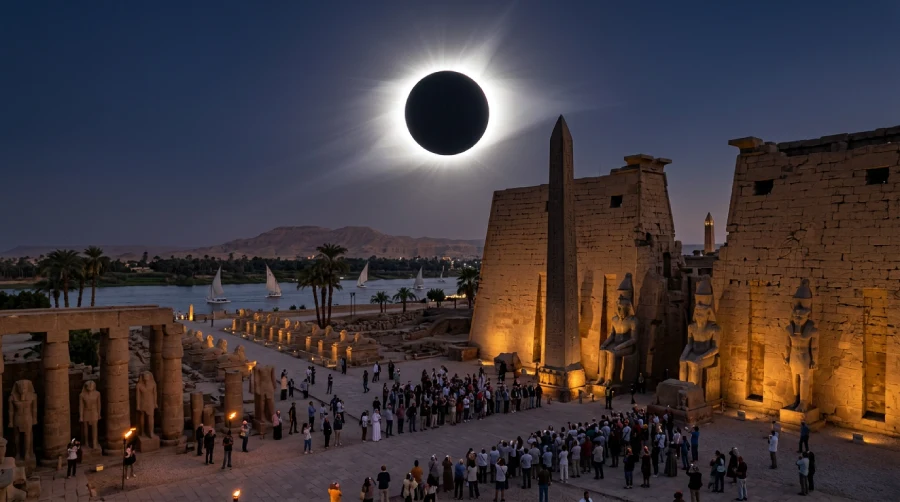 Solar Eclipse in Egypt